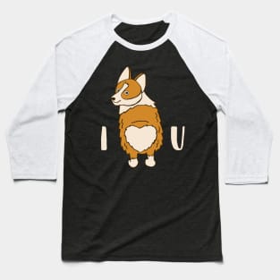 I Heart You Corgi Baseball T-Shirt